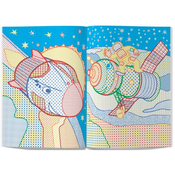 Фото - Розмальовки Crystal Book Великі водяні з кольоровим контуром. Космічна техніка (9789669877185)